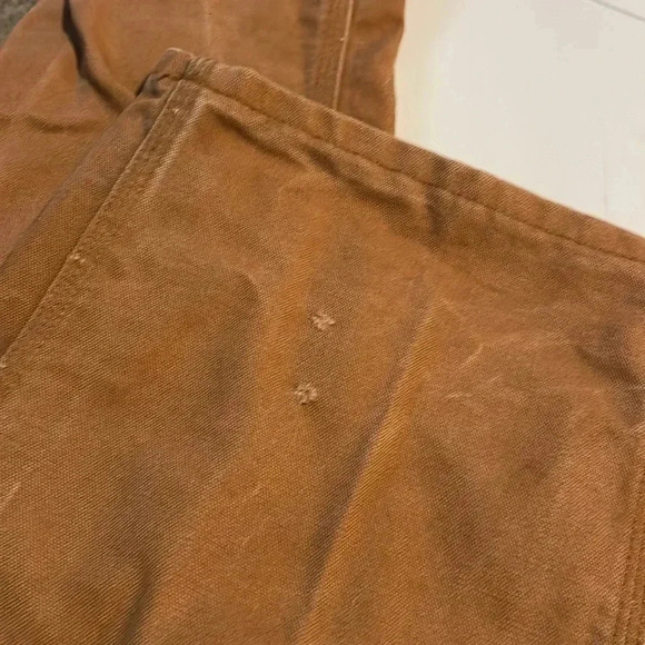 Carhartt Loose Fit Washed  Duck Flannel Lined Pants Size 36 - Picture 12 of 12